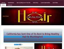 Tablet Screenshot of healthyhairbyrhonda.com